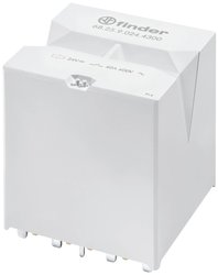 Przekaźnik PCB z 4 stykami NO i 1 stykiem NC do zastosowania w falownikach lub stacjach ładujących, maks. prąd ciągły 40 A, napięcie cewki 12 V DC  Przekaźnik o wysokiej wydajności Finder 68.25.9.012.4300 68.25.9.012.4300, 400 V/AC, 40 A, 1 szt.