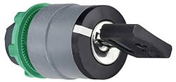 Przełącznik kluczykowy przedni, plastikowy, 2-pozycyjny, Ronis 455, 22mm, w kolorze szarym Przełącznik kluczykowy (stacyjkowy), przedni element Schneider Electric 1 szt.