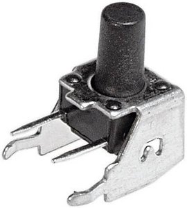 Przycisk krótkoskokowy 12 V/DC 50 mA do montażu przez otwór Przycisk chwilowy APEM PHAP3305A, 1 x wył/(wł), 1 szt.