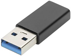 Przejściówka, adapter USB, USB 2.0, USB 3.2 Gen 1 (USB 3.0), USB-C® Digitus AK-300524-000-S, [1x USB, złącze męskie USB-A 2.0, złącze męskie USB-A 3.2 (USB 3.0) - 1x złącze żeńskie USB-C 3.2 Gen 1 (USB 3.0), złącze żeńskie USB-C]