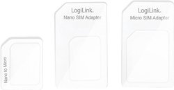 LogiLink AA0047 - zestaw adapterów kart SIM z pinem do wysuwania Igła do kart SIM LogiLink AA0047 AA0047, 1 szt.