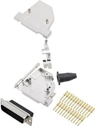 Zestaw listew męskich D-Sub encitech DTSL25-LJSRG-S-DBCP-K 6355-0067-03, rzędy: 2, styki: 25, 45 °, 1 szt.