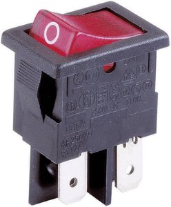 Przełącznik Arcolectric (Bulgin Ltd.) H8553VB NAH, 230 V/AC, 10 A, 2 x wył/wł, zatrzask, 1 szt.