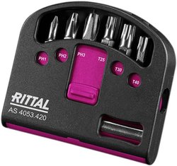 Zestaw bitów Torx, PH i uchwyt do bitów Rittal 4053420, 7 szt.