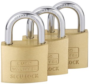 Kłódka Burg Wächter 15291 37.60 mm Samozatrzaskowa   z zamkiem kluczykowym