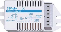 Przełącznik impulsowy do montażu oprawy 12..24V UC. 1 S n. Bezpotencjałowe 10A / 250VAC Eltako 60100055 Przełącznik przepięciowy ES75-12..24V UC, 500 W