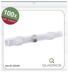 Złącze doczołowe Quadrios 22C461 22C461, z pełną izolacją , 0.25 - 0.34 mm², 26 mm, 1 zest.