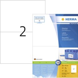 Herma 4282 Etykieta uniwersalna 210 x 148 mm Papier biały 200 szt. Trwały Drukarka atramentowa, Drukarka Laserowa, Drukarka Laserowa, kolorowa, Kopiarka, Drukarka z funkcją kopiowania w kolorze, Drukarka etykiet