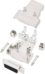 Zestaw listew męskich D-Sub encitech TRI-M-09-HDP15-K 6355-0058-01, rzędy: 3, styki: 15, 180 °, 1 zest.