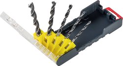 Zestaw 3 kaset z wiertłami do drewna, metalu i kamienia Zestaw wierteł kwb 109156 3 szt.