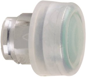 Przycisk Schneider Electric Harmony ZB4BP3, z przezroczystą nakładką, IP66, zielony