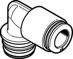 Złączka kątowa FESTO QSPLKG20-10  Gwint zewnętrzny: R1/4     1 szt.