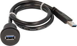 Złącze męskie USB Schlegel RRJ_USB3_SW, 0.60 m, 1 szt.
