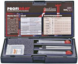 Ręczne narzędzie do usuwania zadziorów PROFIGRAT®, zestaw startowy 3 Zestaw gratowników Exact Set Kit 3, 24s zt.