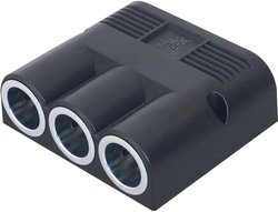 Potrójne gniazdo zaplaniczki do zabudowy ProCar 67611001, Obciążalność prądu maks.: 16 A, 12/24 V