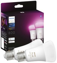 Żarówka LED Philips Lighting Hue White & Col. Amb. E27 Doppelpack 2x570lm 60W Hue 871951432836500 9 W