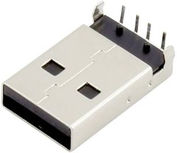 Złącze męskie USB A Connfly DS1097-BN0, 1 szt.