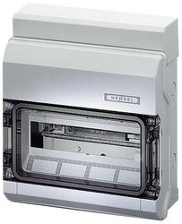 Rozdzielnica mała Hensel KV 9112 nadtynkowy Ilość modułów: 12 Ilość rzędów: 1