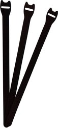 Opaska kablowa na rzepy do wiązania element z pętelkami i haczykami (D x S) 304 mm x 16 mm czarny FASTECH® E1-4-330-B100 1 szt.