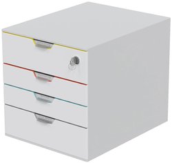 Szafka z szufladami Durable 762627 szary DIN A4, DIN C4 Ilość szuflad: 4
