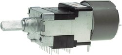 Potencjometr z silniczkiem ALPS RK16816MG 10KDX6 D-log 10 kOhm Max. 50 V/AC