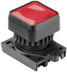 Przycisk TRU COMPONENTS S2PRSU-P3R kwadratowy czerwony (przezroczysty) 1 szt.
