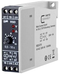 Przekaźnik gwiazda trójkąt Metz Connect RSD-E10 11016005270317, 250 V/AC, 6 A, 1 szt.