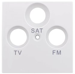 Gniazdo TV, Radio, SAT REV 0208640106, biały