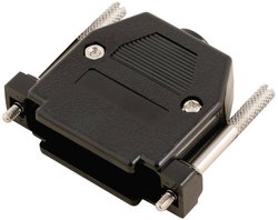 Obudowa do złącza D-SUB 15 pin Encitech 2360-0102-22, tworzywo sztuczne UL, czarny