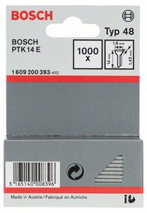 Gwóźdź typ 48, 1,8 x 1,45 x 14 mm Bosch Accessories 1609200393, N/A, 1000 szt.