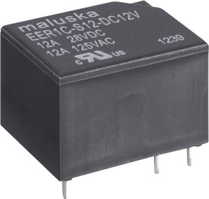 Miniaturowy przekaźnik 12 A, 1x UM, waschdicht  EER1 6VDC 6 V 1 zestyk przełączny