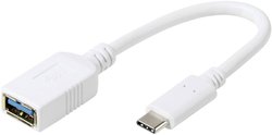 adapter USB-C Vivanco DCAVVUSBC30A02W 37559, [1x złącze żeńskie USB-A 3.2 Gen 1 (USB 3.0) - 1x złącze męskie USB-C 3.2 (USB 3.0)]