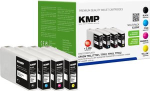 KMP Tusz Zamiennik Epson 79XL, T7901, T7902, T7903, T7904 Czarny, Cyjan, Magenta, Żółty  atrament KMP E220VX 1628,4005, 1 szt.