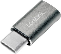 adapter USB LogiLink AU0041 AU0041, [1x złącze męskie USB-C - 1x złącze żeńskie Micro-B USB 2.0]