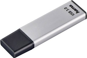 Pendrive Hama Classic FlashPen, USB 3.0, 40 MB/s, srebrny Pendrive USB Hama 181053, 1 szt.