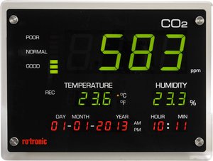 Miernik dwutlenku węgla rotronic CO2-Display 0 - 5000 ppm