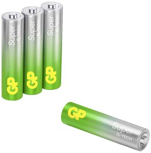 Bateria AAA/R03 GP Batteries Super  1.5 V 4 szt.