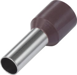 Końcówka rurkowa TRU COMPONENTS E014-06BN 1091272, Izolowane częściowo, 0.14 mm²  x 6 mm, 100 szt.