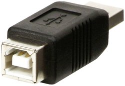 Przejściówka, adapter USB 2.0 LINDY 71231, [1x złącze męskie USB-A 2.0 - 1x złącze żeńskie USB-B 2.0]