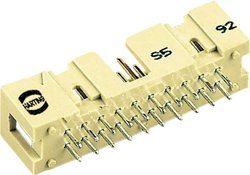 Wtyk rzędowy Harting 09 18 506 6324, prosty, RM 2.54 mm, 6-pin