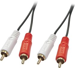 Lindy Premium Audio Cable (RCA), męski / męski, 1 m Kabel Cinch LINDY 35660  1.00 m