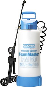 FoamMaster FM 50 - 5 l pianownica/spieniacz/opryskiwacz ciśnieniowy do mycia samochodów, sprzątania budynków Opryskiwacz ciśnieniowy Gloria Haus und Garten FoamMaster FM 50