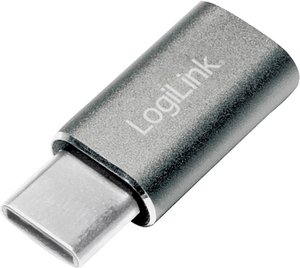adapter USB LogiLink AU0041 AU0041, [1x złącze męskie USB-C - 1x złącze żeńskie Micro-B USB 2.0]