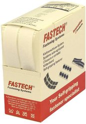 Taśma rzepowa do przyklejania na gorąco element z pętelkami i haczykami (D x S) 5000 mm x 20 mm biały FASTECH® B20-SKL000005 5 m