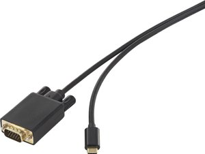 Przejściówka USB-C®, VGA Renkforce RF-4535918, 0.50 m