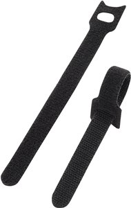 Opaska kablowa na rzepy do wiązania element z pętelkami i haczykami (D x S) 150 mm x 13 mm czarny Basetech STD-150 10 szt.