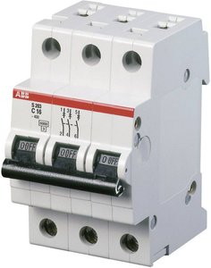 Wyłącznik automatyczny ABB S203-C20 2CDS253001R0204, 3 styki, 20 A