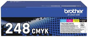 Oryginalny toner Brother TN-248VAL – pakiet wartościowy Toner, zestaw Brother TN-248VAL 1 zest.