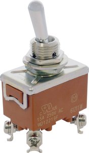 Przełącznik dźwigienkowy Panasonic T215KSULCSAFJ T215KSULCSAFJ, 2 x wył/wł, 250 V/AC, 15 A, 1 szt.