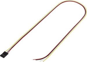 Konfekcjonowany kabel, całkowita ilość biegunów 4 1244004 Raster: pin 2,54 mm 1 szt.